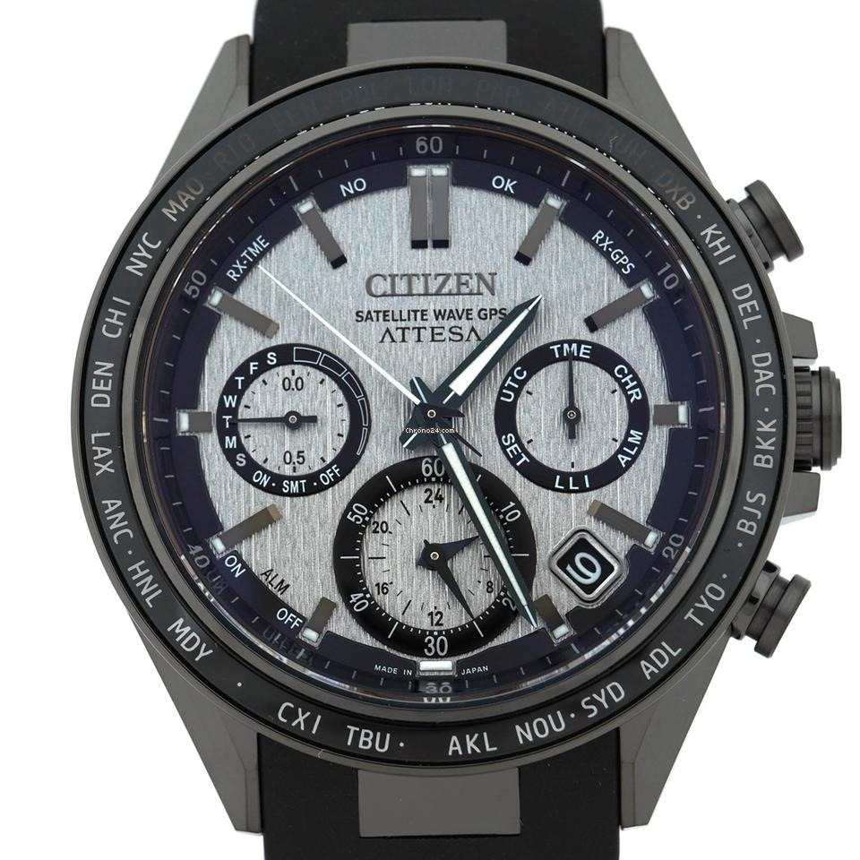 Citizen Citizen Attesa CC4055-14H мужские часы серый циферблат на запястье