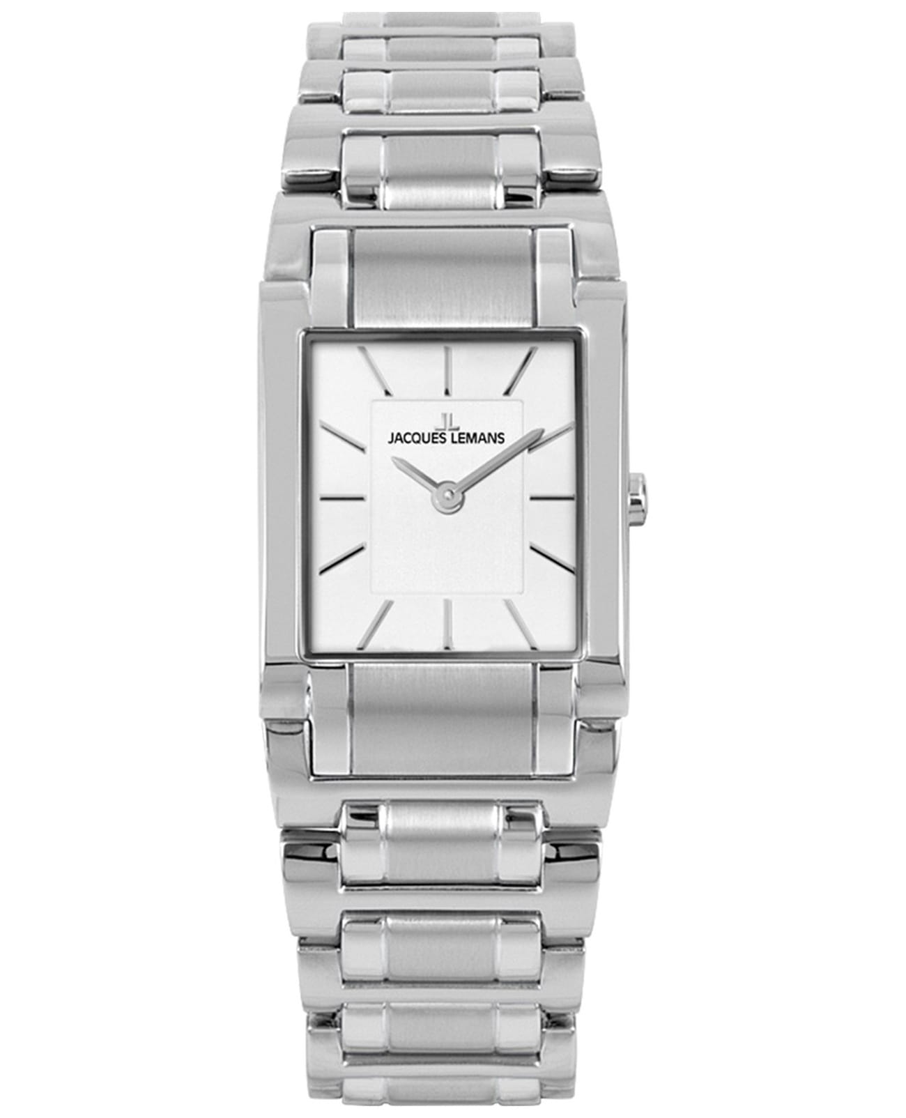 Jacques Lemans Jacques Lemans Florence 1-2157A  1-2157A кварцевые женские часы белый циферблат, браслет нержавеющая сталь — вид спереди