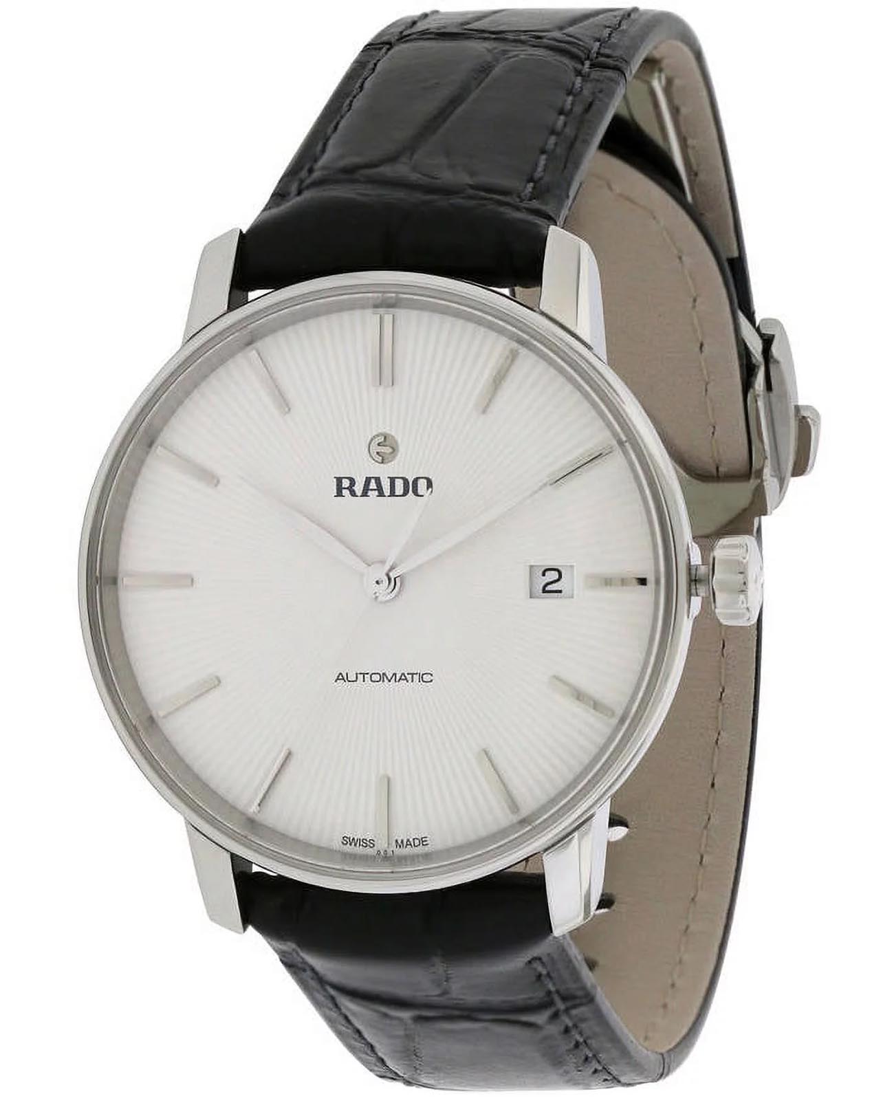 Rado Rado Coupole R22860015, coupole швейцария мужские часы на браслете кожаный боковой вид