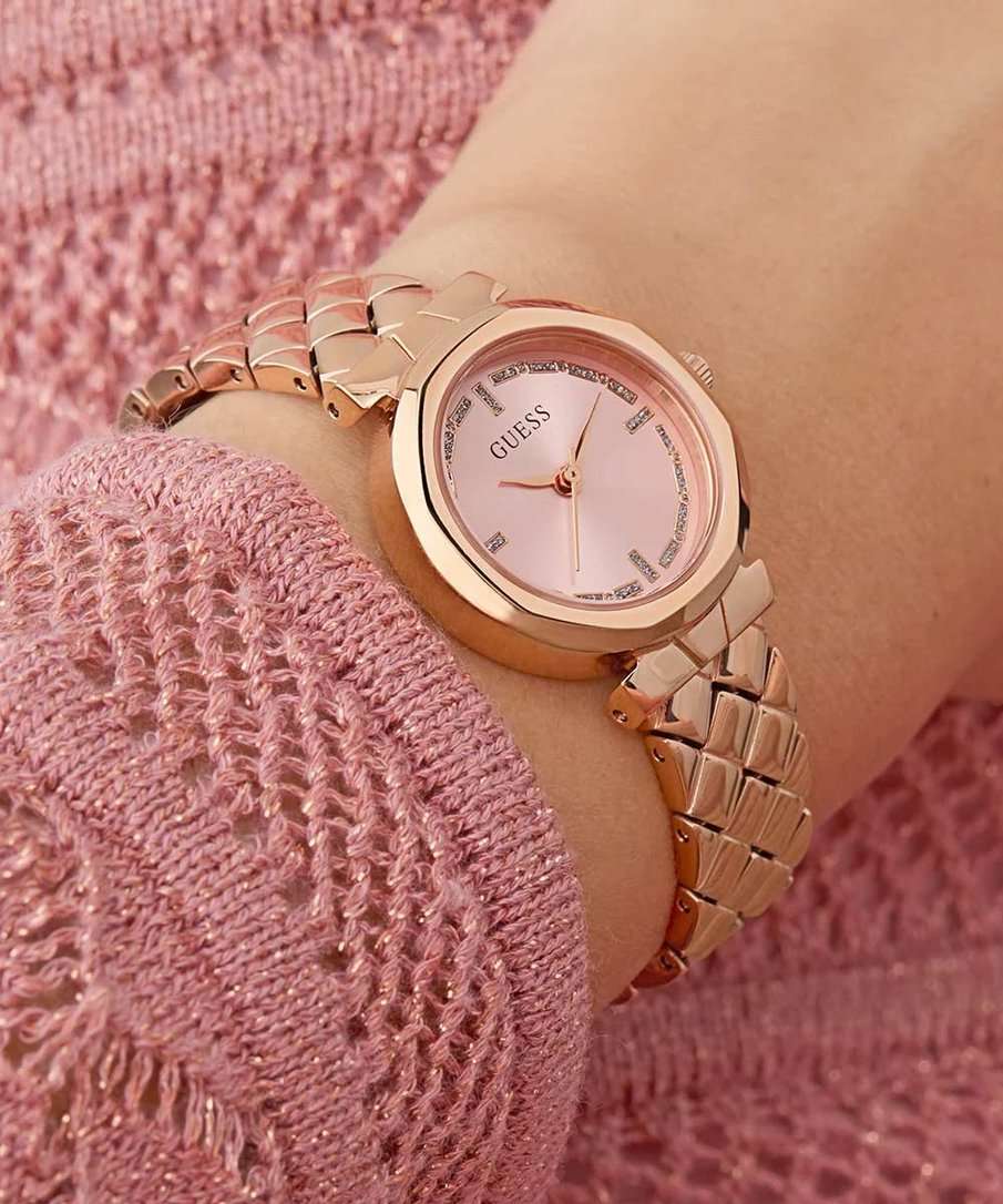 Guess Guess Bejeweled GW0839L3,  сша женские часы на браслете нержавеющая сталь с ip-покрытием боковой вид