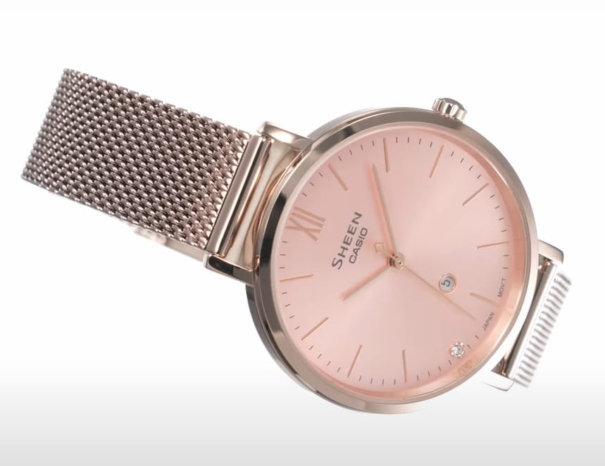 Оригинальные часы Casio Casio Sheen SHE-4539CM-4A кварцевые калибр механизма  общий вид