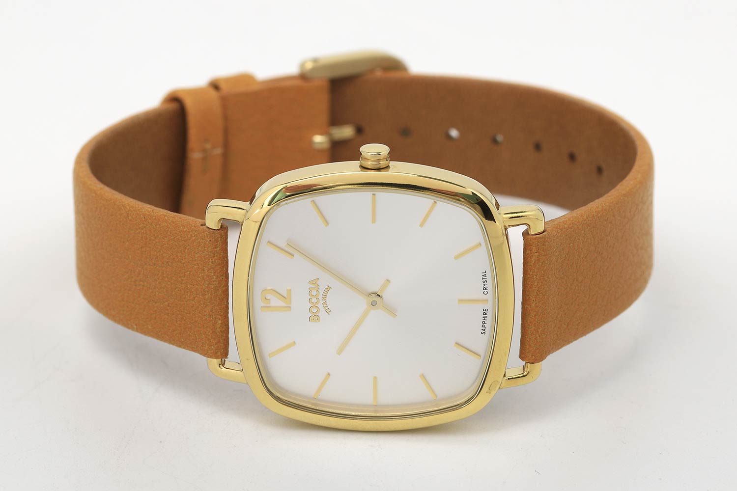 Boccia Titanium Boccia Titanium Square 3334-03 женские часы белый циферблат на запястье