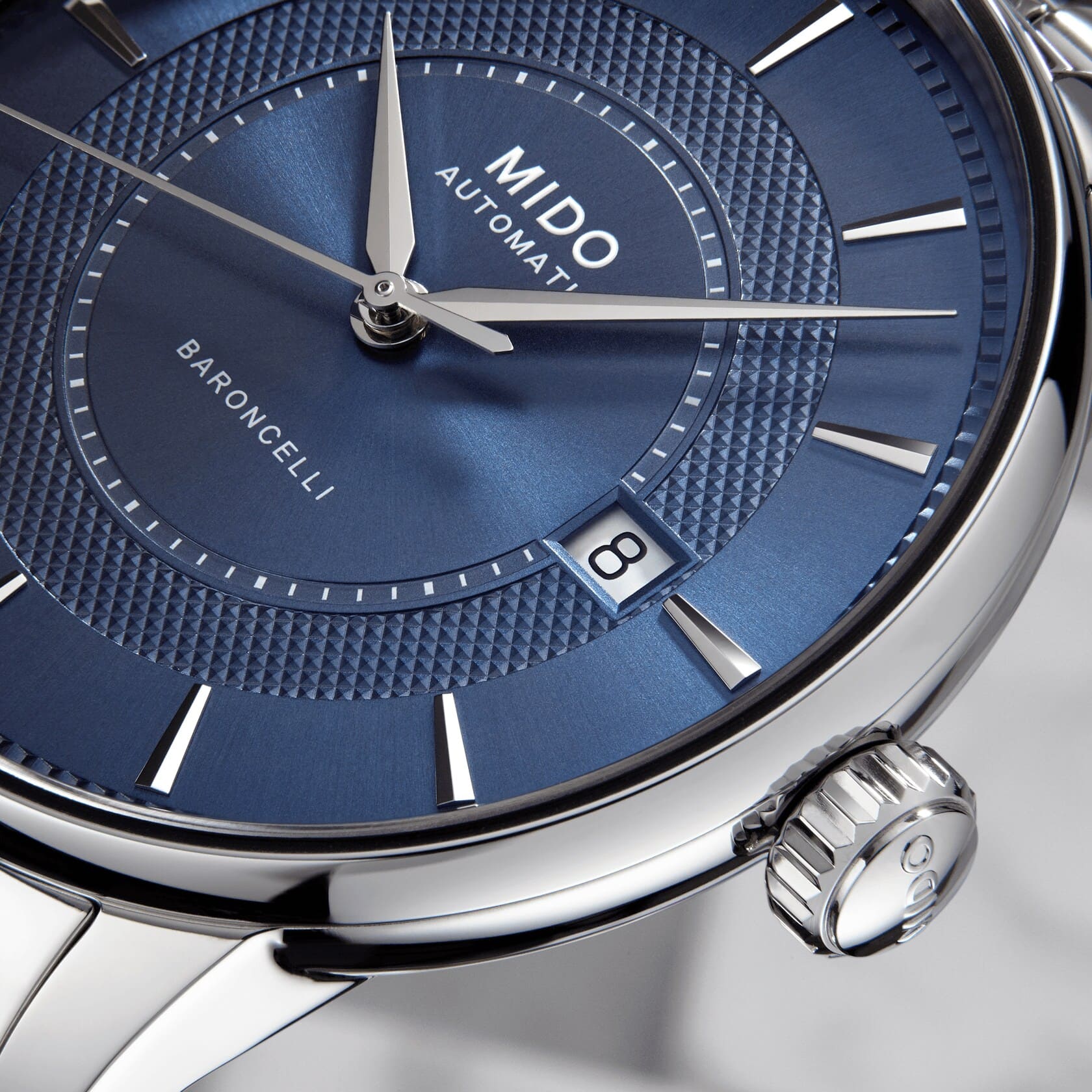 Mido Mido Baroncelli Signature M037.407.11.041.01  - задняя крышка сталь металл корпуса, швейцария часы