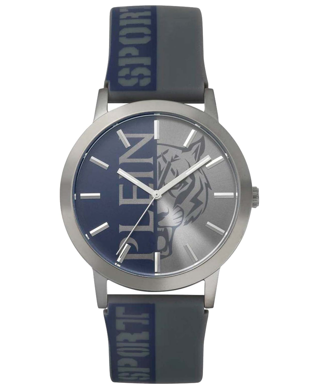 Plein Sport Plein Sport Legend PSLBA0423  PSLBA0423 кварцевые мужские часы  циферблат, браслет силикон — вид спереди