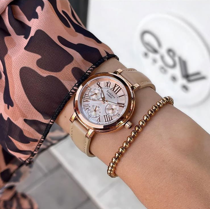 Casio Casio Sheen SHE-3034GL-9A , наручные женские часы фото под углом