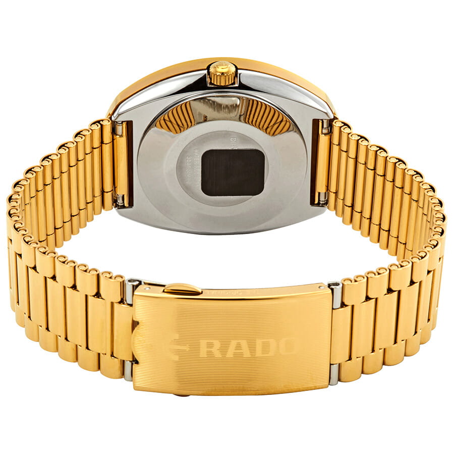 Rado Rado The Original Automatic R12413773,  швейцария мужские часы на браслете нержавеющая сталь с pvd-покрытием боковой вид