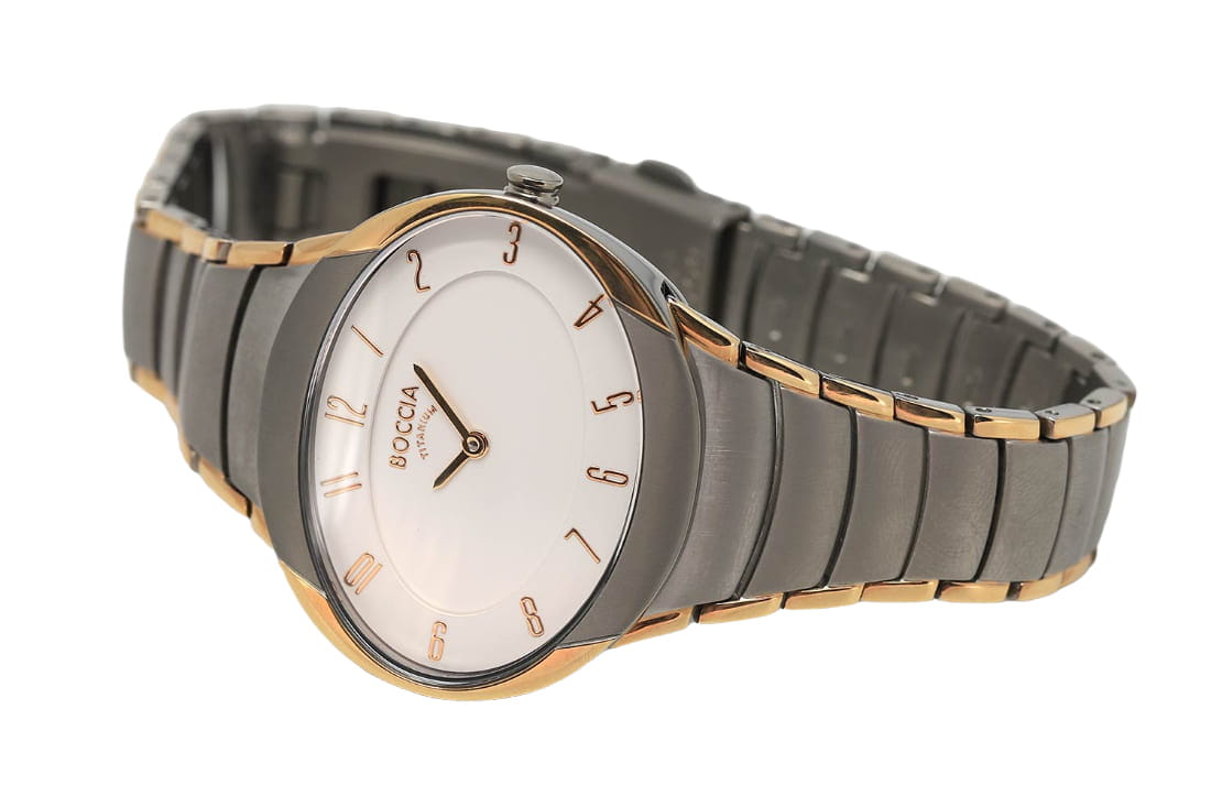 Boccia Titanium Boccia Titanium 3165-12,  германия женские часы на браслете титановый c pvd покрытием боковой вид