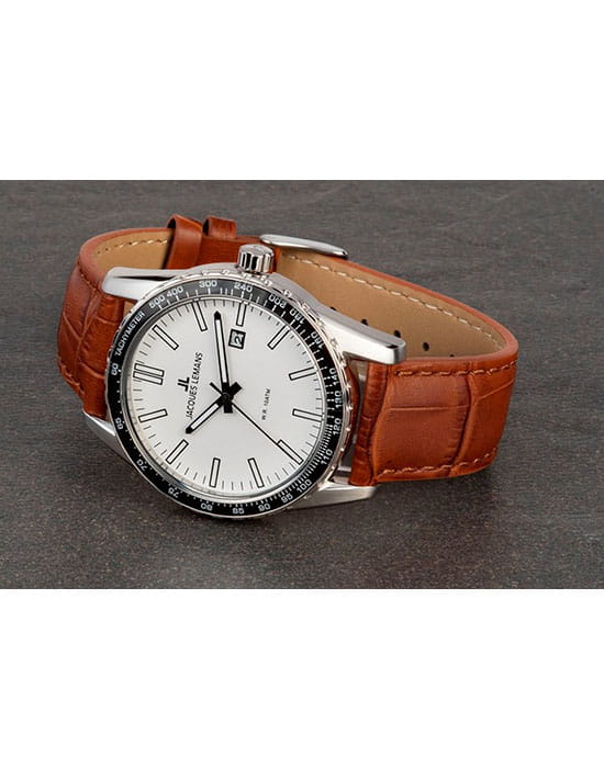 Jacques Lemans Jacques Lemans 1-2022C , наручные мужские часы фото под углом