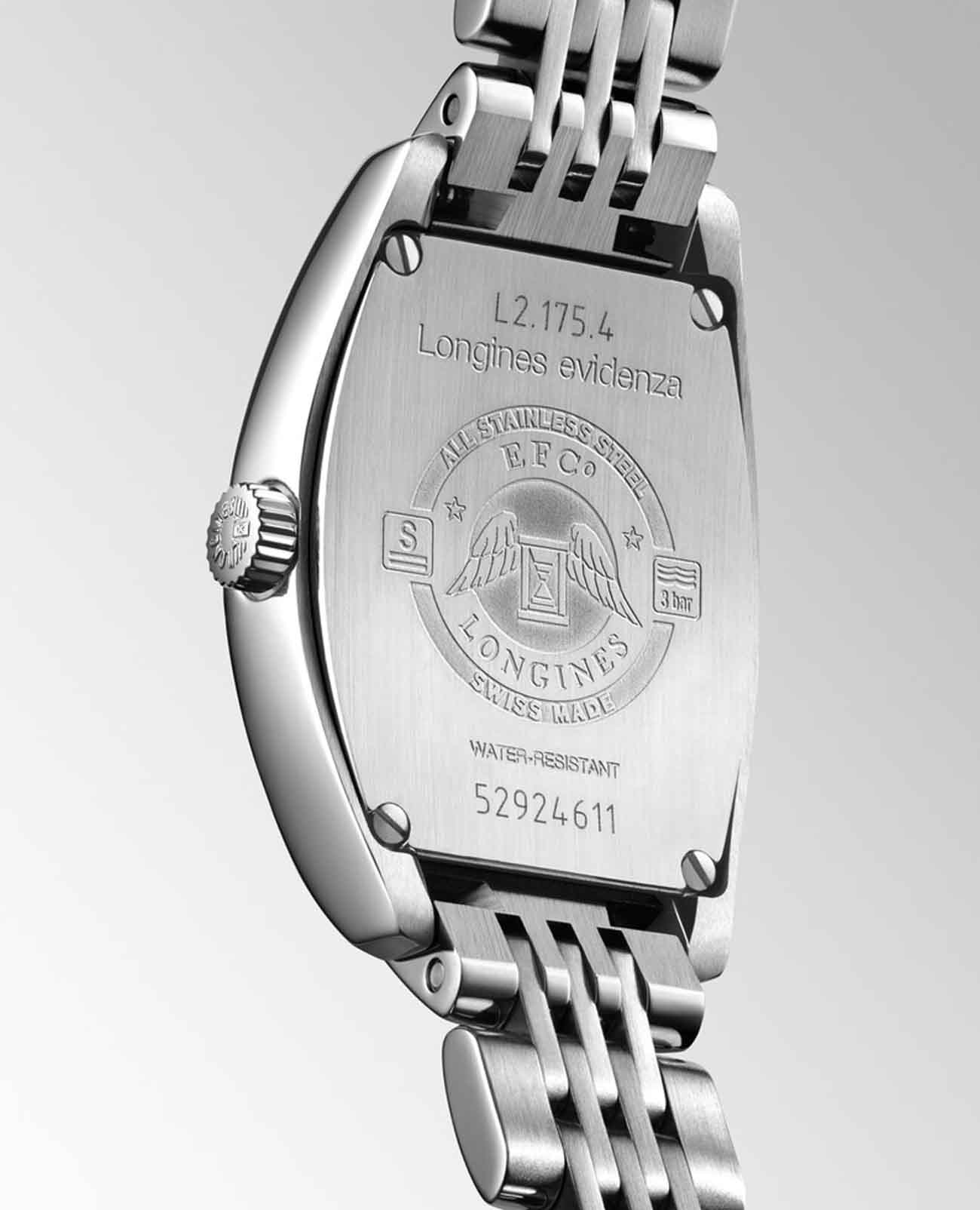 Longines Longines Evidenza L2.175.4.71.6, evidenza швейцария женские часы на браслете нержавеющая сталь боковой вид