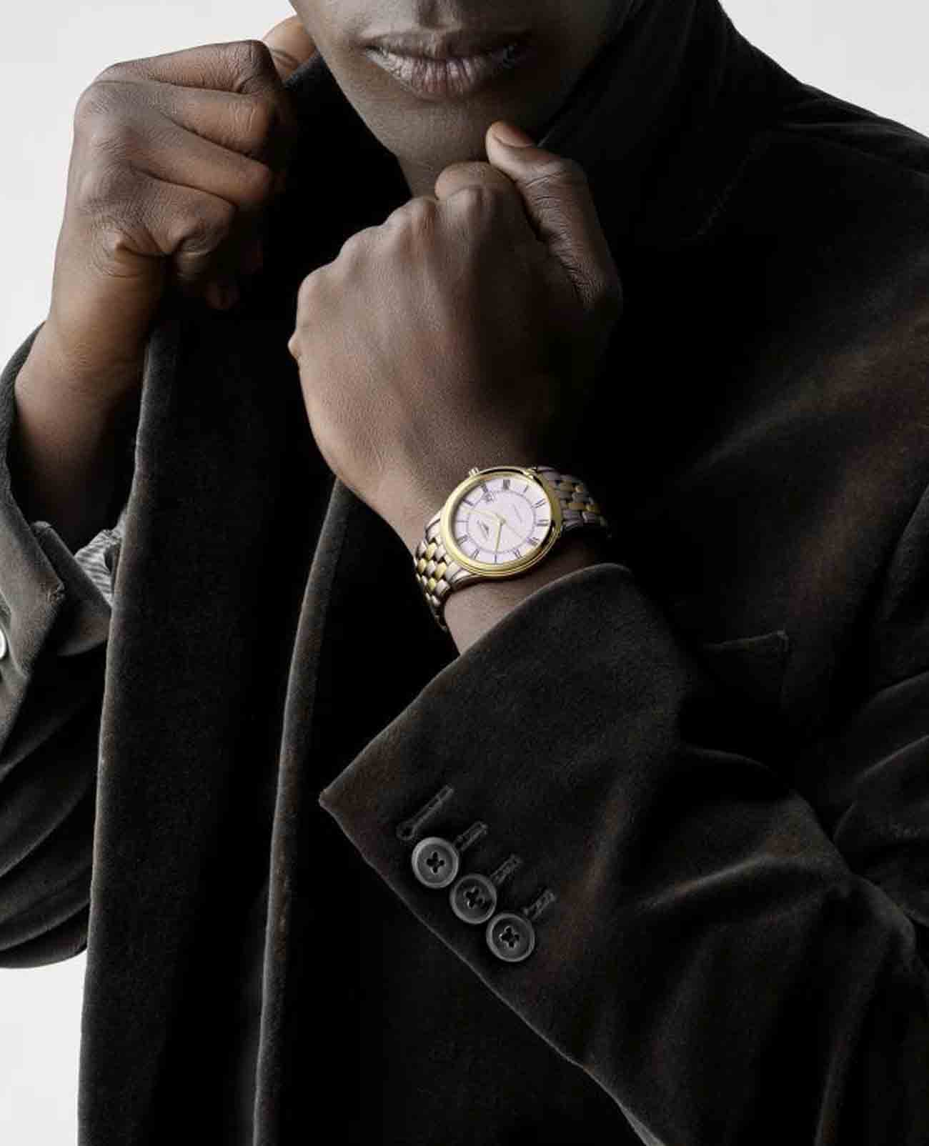 Оригинальные часы Longines Longines Flagship L4.984.3.21.7 механические калибр механизма l888 общий вид