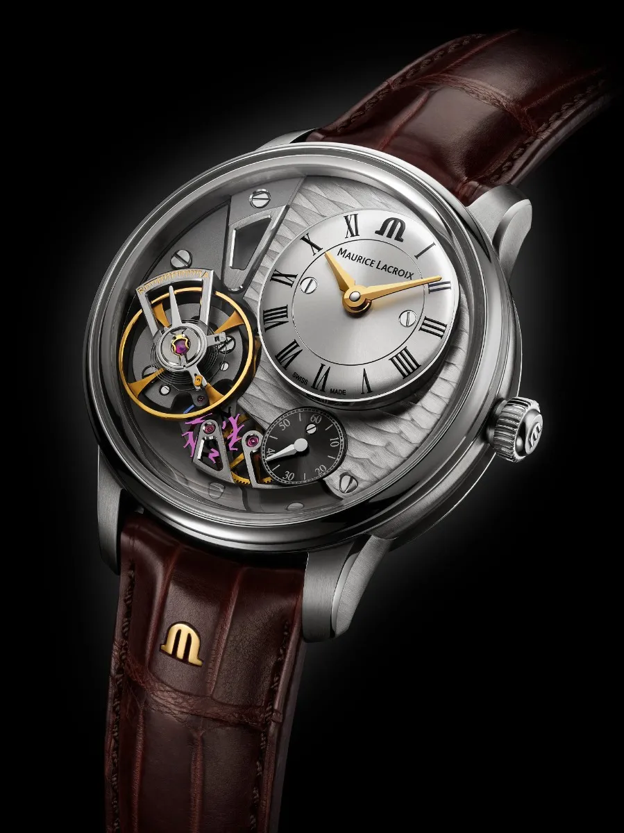 Maurice Lacroix Maurice Lacroix Masterpiece Gravity MP6118-SS001-115-1 , наручные мужские часы фото под углом