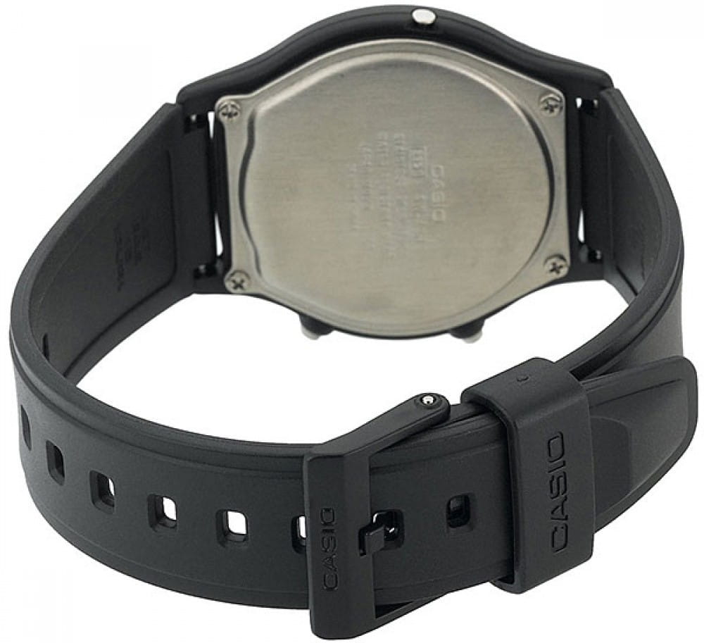 Casio Casio Collection AW-49HE-2AVDF (AW-49HE-2A), illuminator япония мужские часы на браслете пластик боковой вид