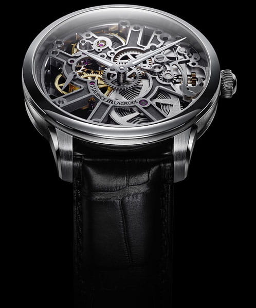 Maurice Lacroix Maurice Lacroix Masterpiece Skeleton MP7228-SS001-003-1 , наручные мужские часы фото под углом