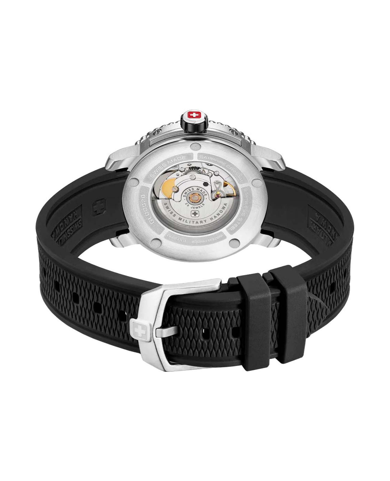 Оригинальные часы Swiss Military Hanowa Swiss Military Hanowa Maitre Plongeur SMWGL0002001-SET механические калибр механизма  soprod p024 общий вид