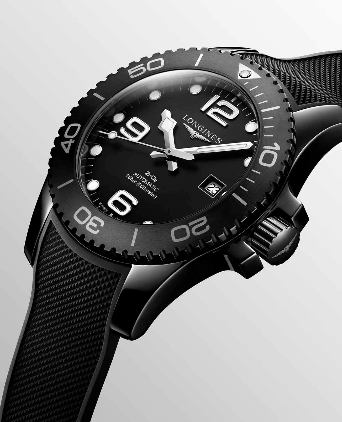 Longines Longines HydroConquest L3.784.4.56.9  — детали корпуса и каучук