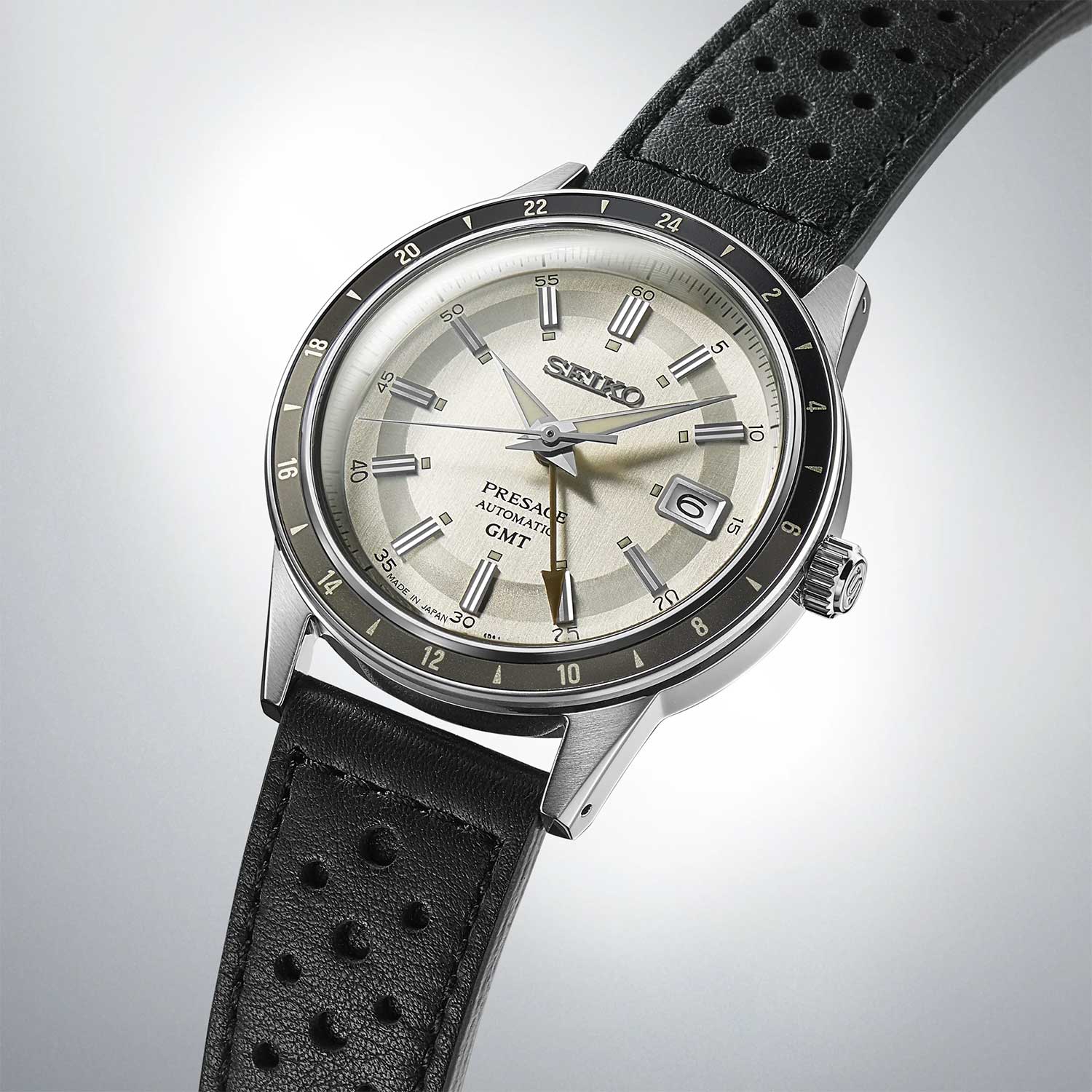 Seiko Seiko Presage SSK011J1, presage япония мужские часы на браслете кожаный боковой вид
