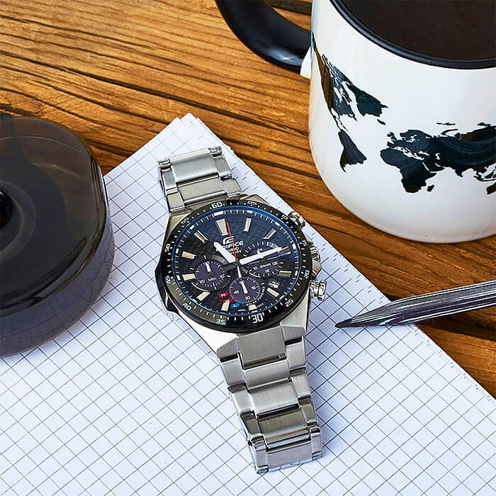 Casio Casio Edifice EFS-S520CDB-1A автокварц (кинетик) часы с аксессуарами мужские часы модель EFS-S520CDB-1A