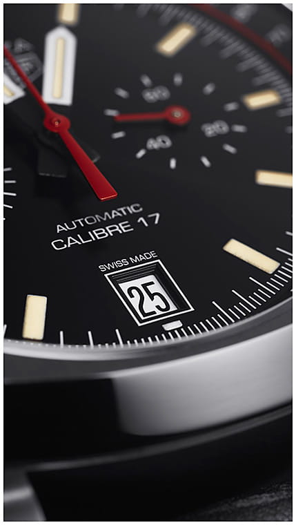 TAG Heuer TAG Heuer Heritage CR2080.FC6375, monaco швейцария мужские часы на браслете кожаный боковой вид