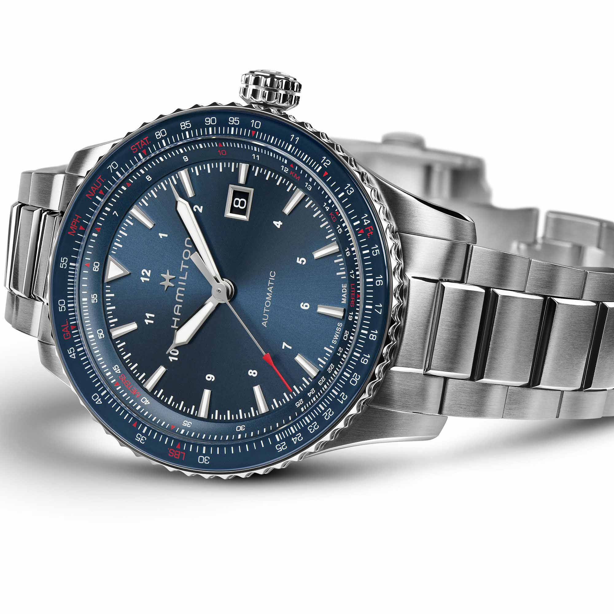 Hamilton Hamilton Khaki Aviation Converter Auto H76645140 , наручные мужские часы фото под углом