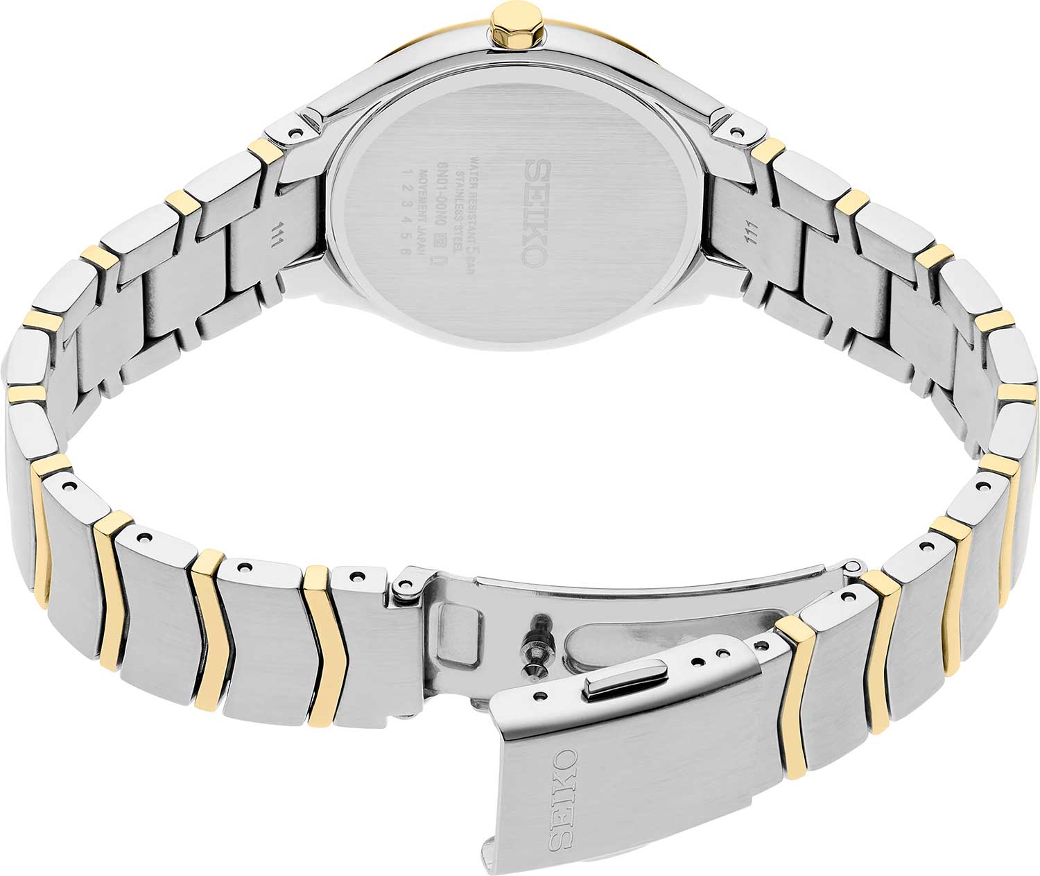 Seiko Seiko Discover More SUR550P1, discover more япония женские часы на браслете нержавеющая сталь с pvd-покрытием боковой вид