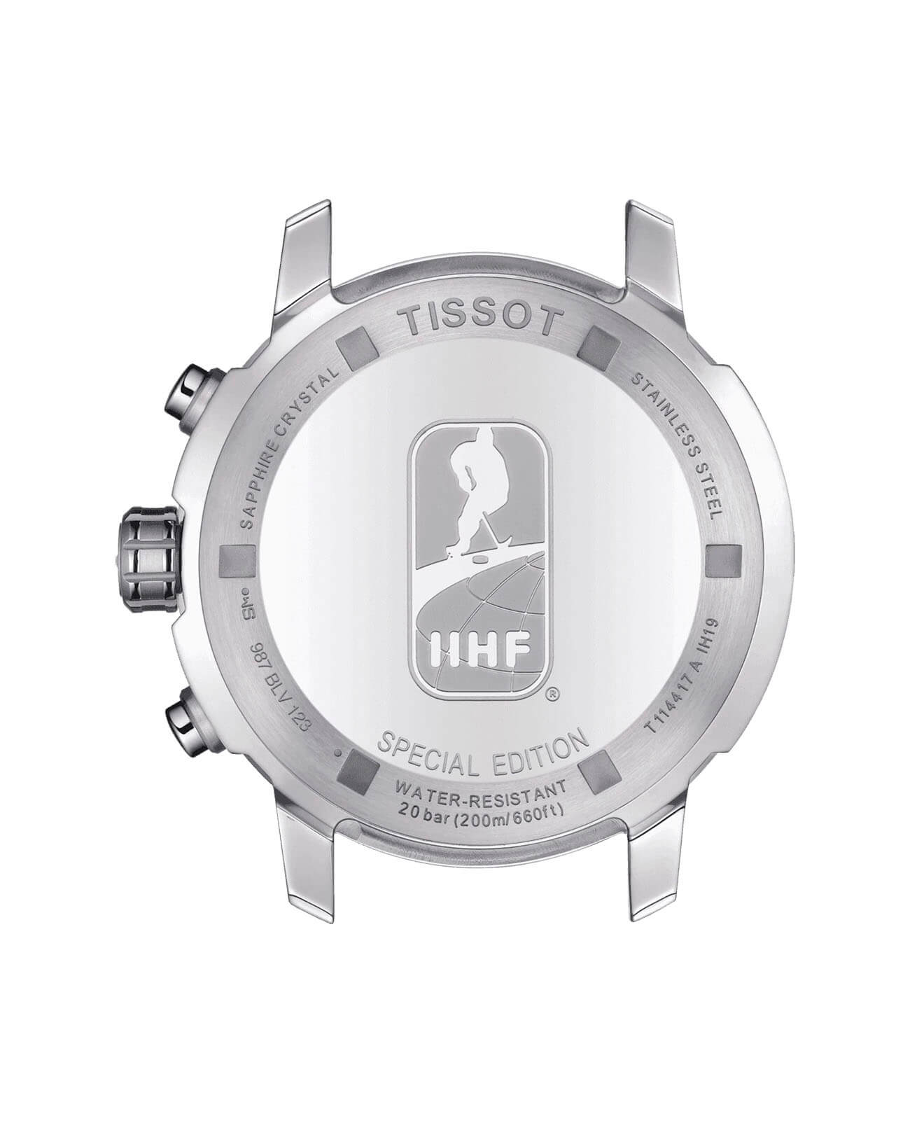 Tissot Tissot PRC 200 IIHF Special Edition T114.417.17.037.00 PRC 200 - задняя крышка сталь металл корпуса, швейцария часы