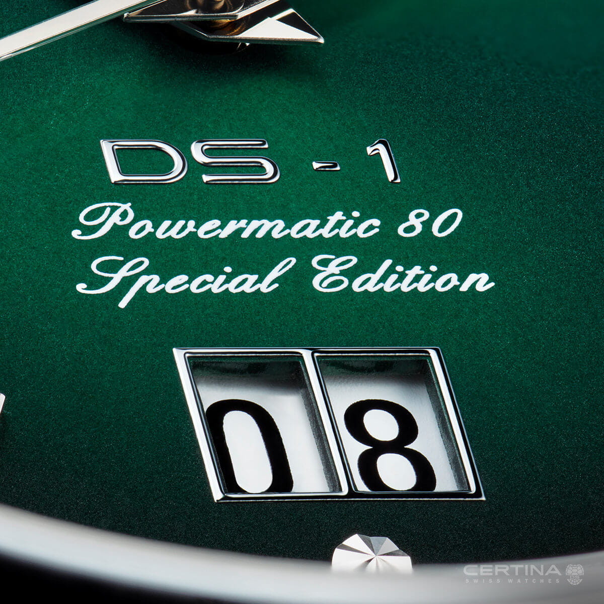 Certina Certina DS-1 Big Date Powermatic 80 C029.426.11.091.60, ds powermatic 80 швейцария мужские часы на браслете нержавеющая сталь боковой вид