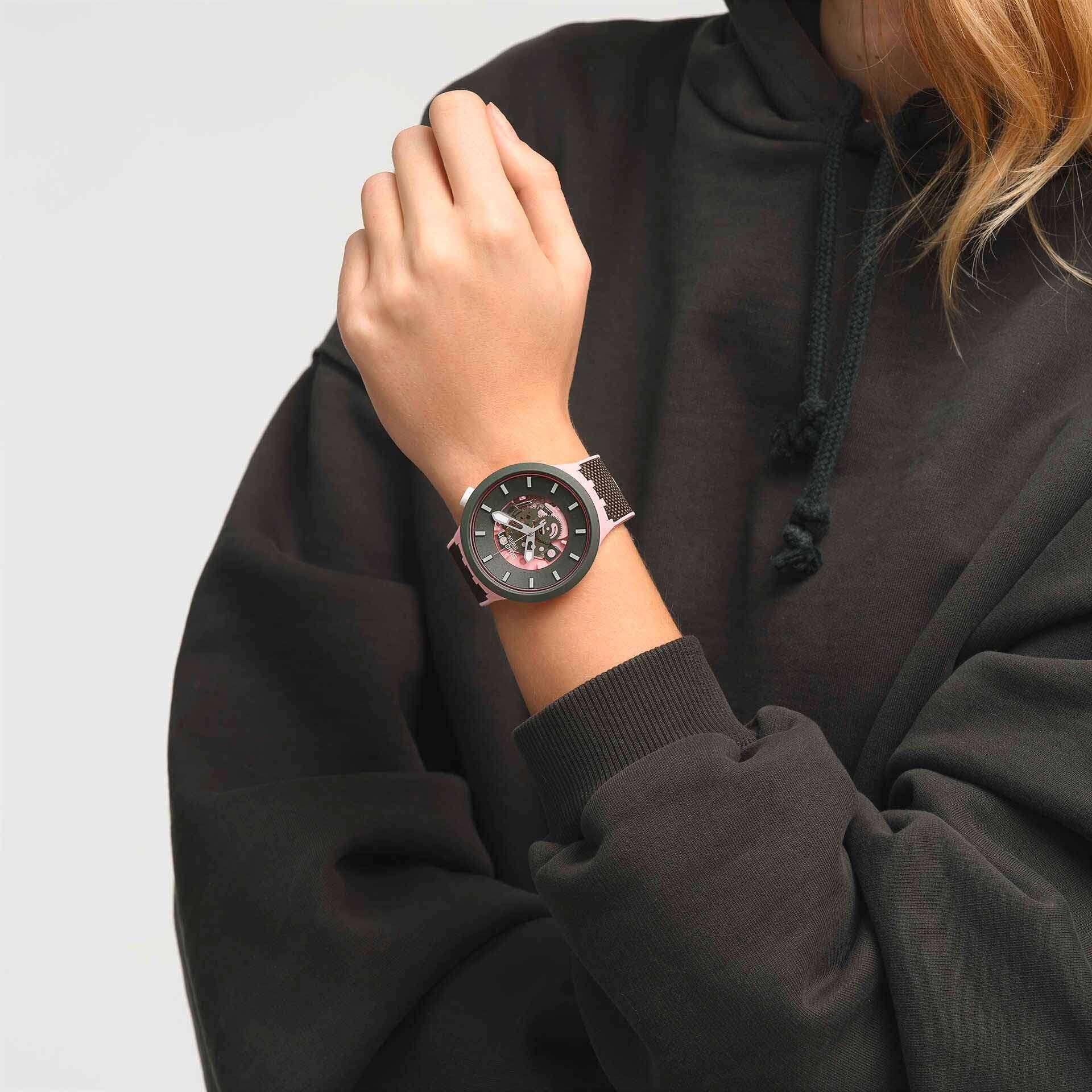 Оригинальные часы Swatch Swatch Big Bold Biosourced Lacquered SB05P100 кварцевые калибр механизма  общий вид
