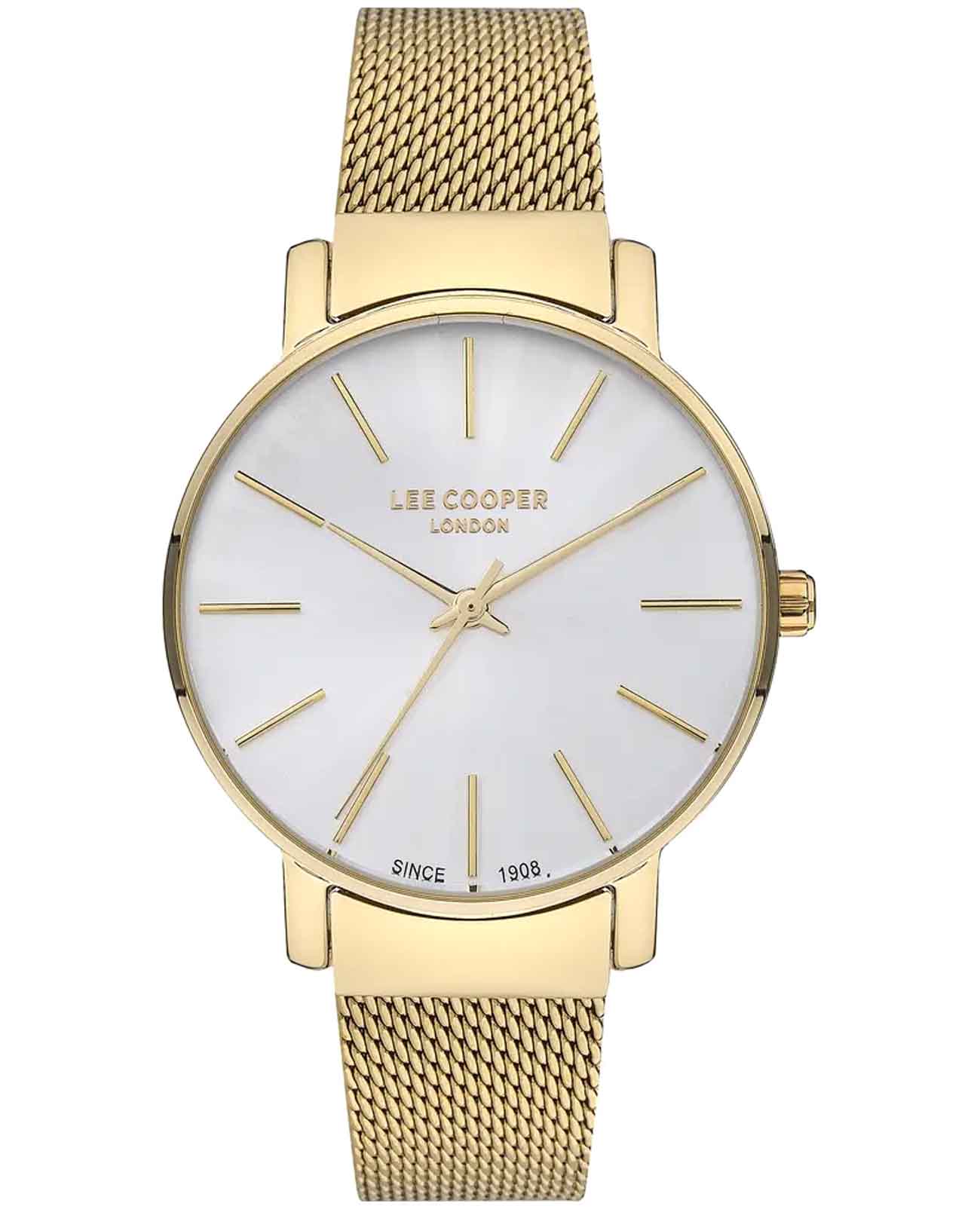 Lee Cooper Lee Cooper LC07339.130  LC07339.130 кварцевые женские часы серебристый циферблат, браслет нержавеющая сталь с ip-покрытием — вид спереди