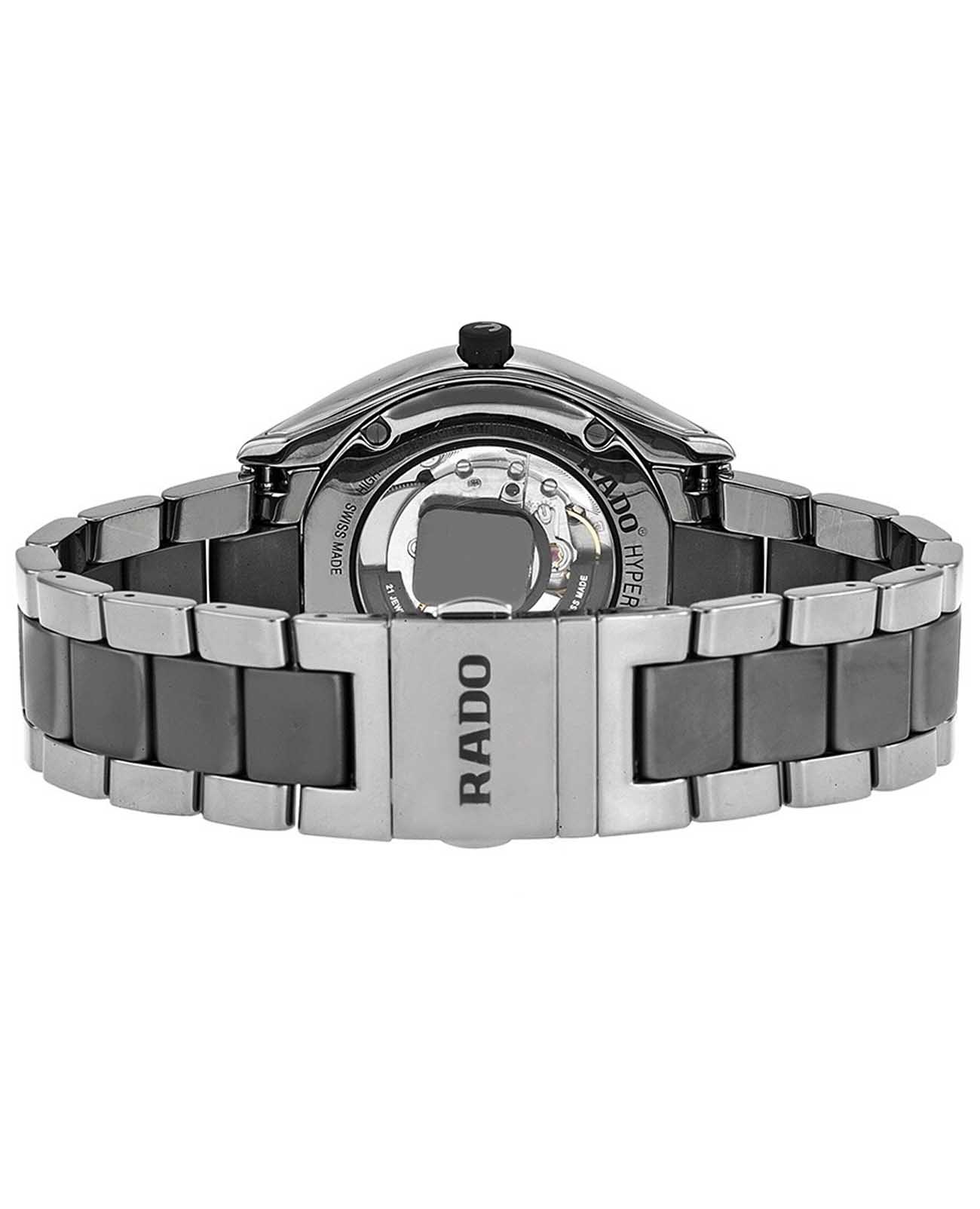 Rado Rado Hyperchrome R32165102, hyperchrome швейцария мужские часы на браслете высокотехнологичная плазменная керамика боковой вид