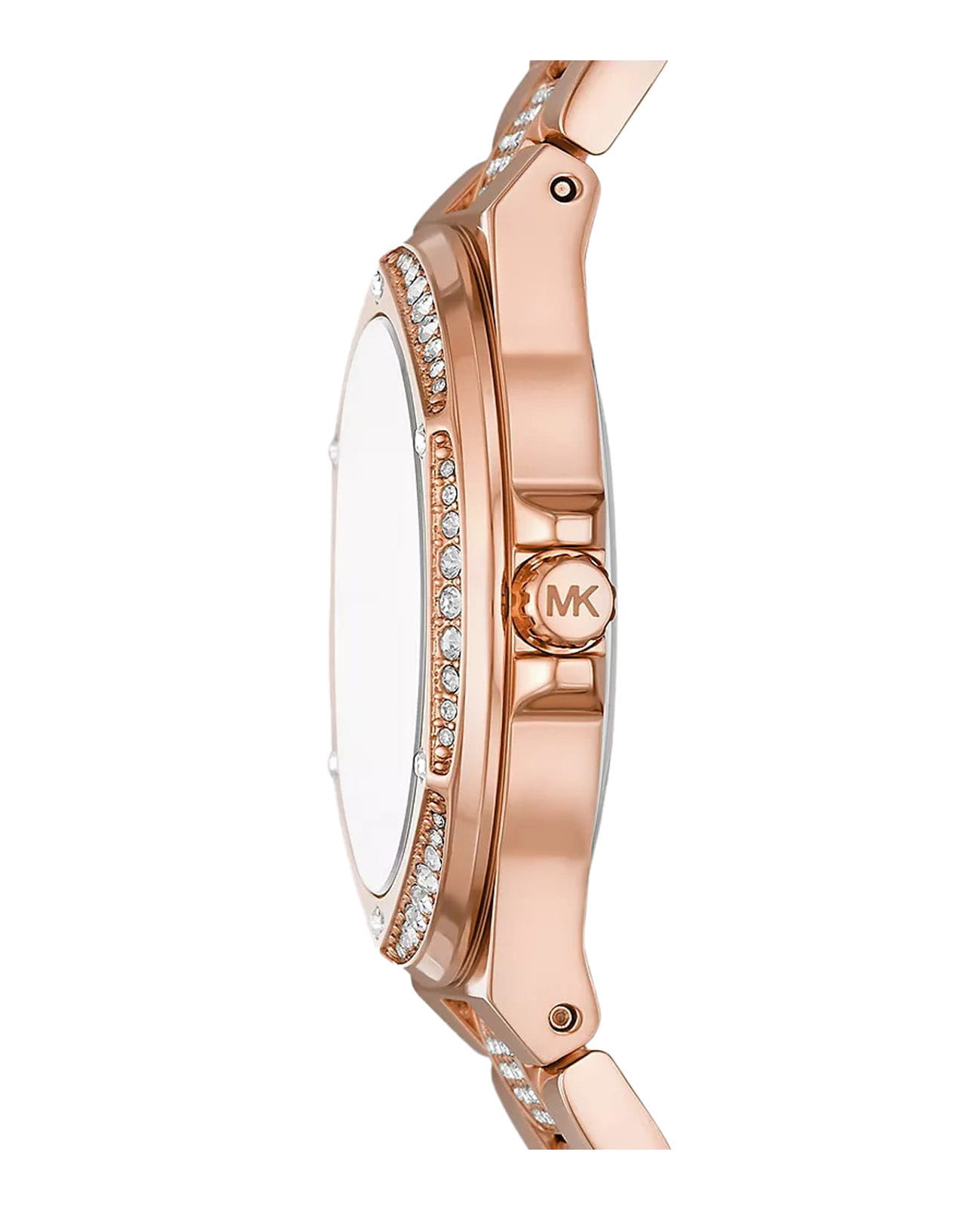 Michael Kors Michael Kors Lennox MK7362,  сша женские часы на браслете нержавеющая сталь с pvd-покрытием боковой вид