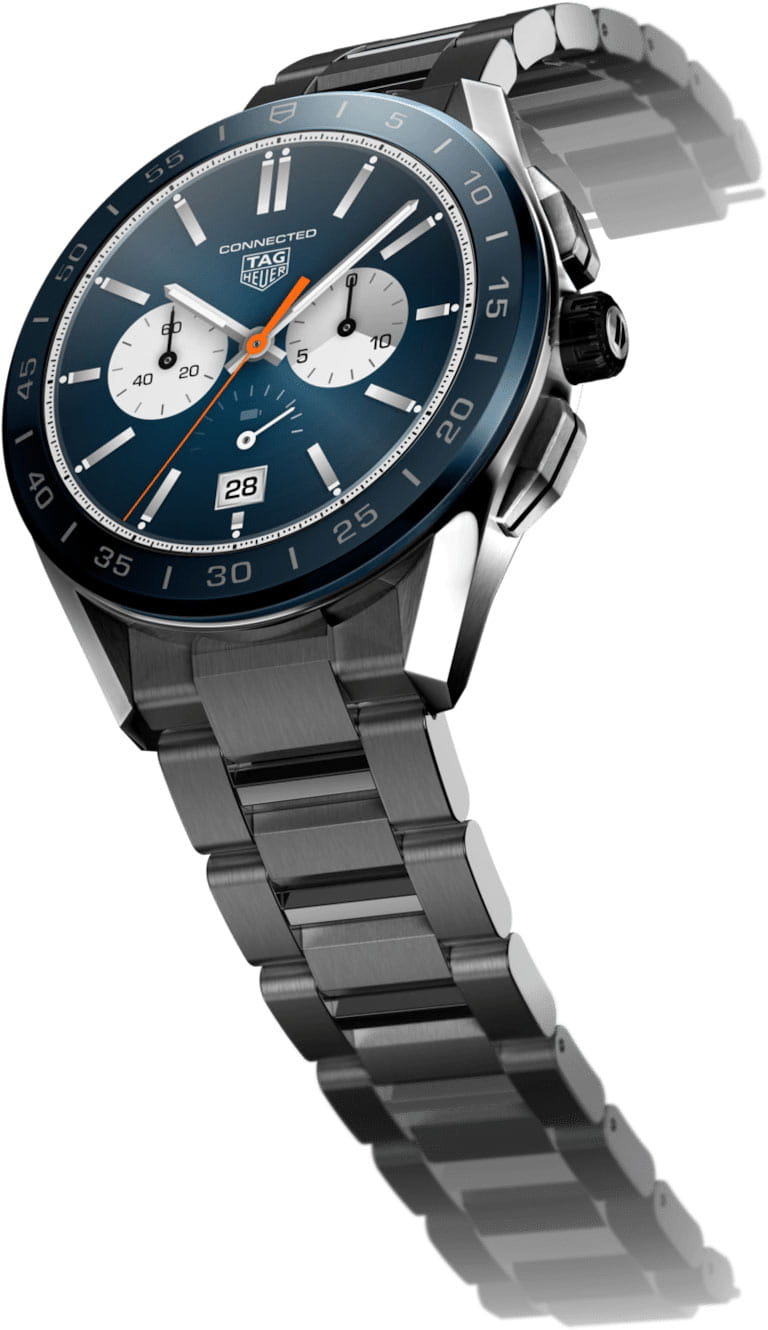 TAG Heuer TAG Heuer Connected Calibre E3 - 45 mm SBG8A11.BA0646 , наручные мужские часы фото под углом