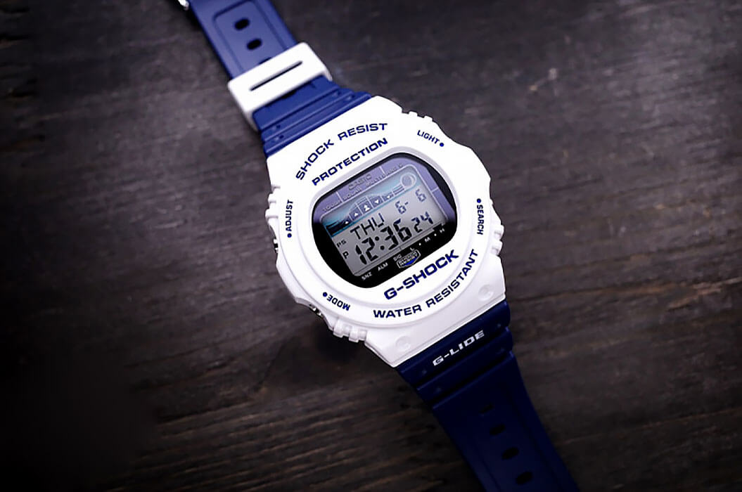 Casio GWX-5700SS-7ER мужские часы застежка крупным планом