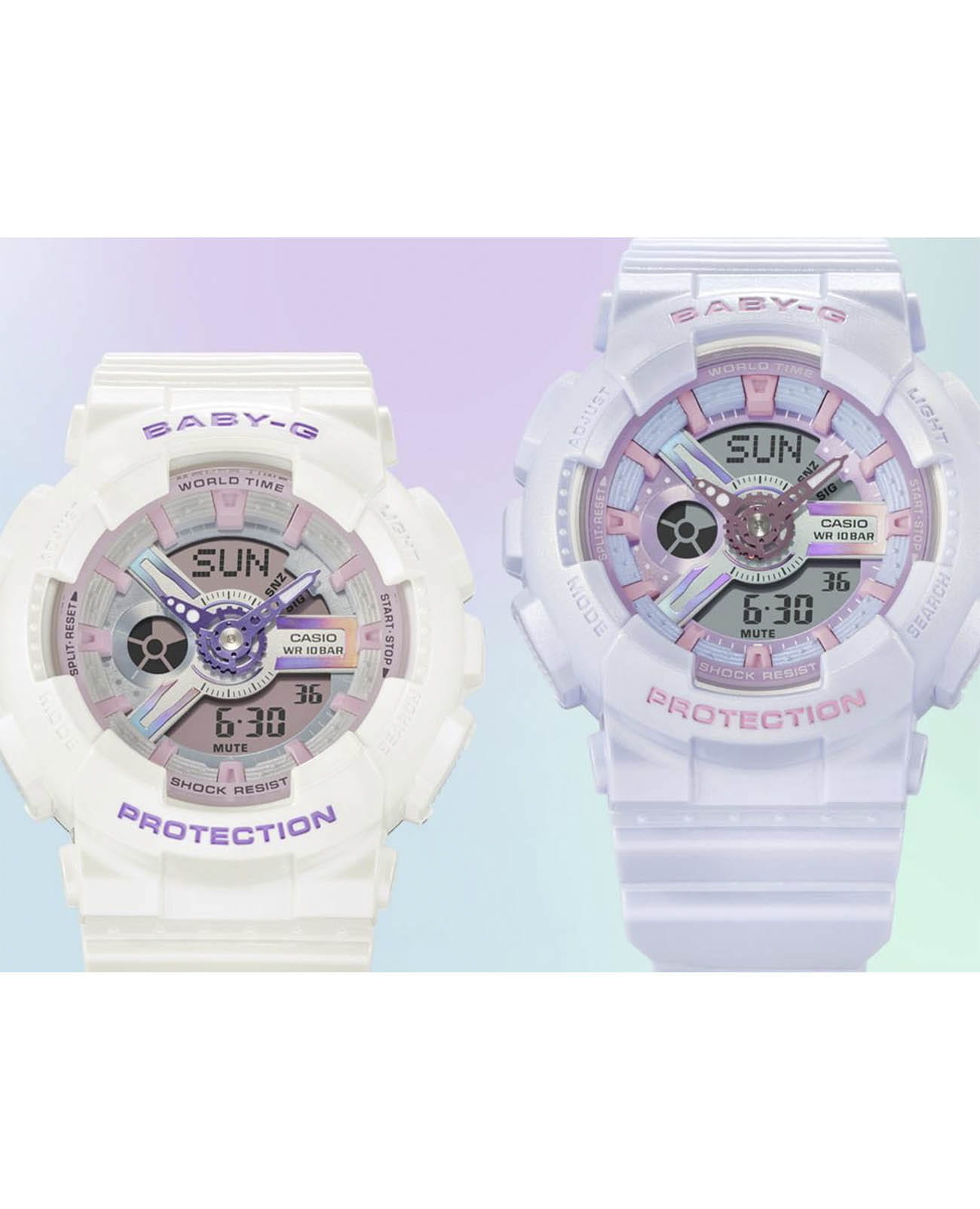 Оригинальные часы Casio Casio Baby-G BA-110FH-2ADR кварцевые калибр механизма  общий вид