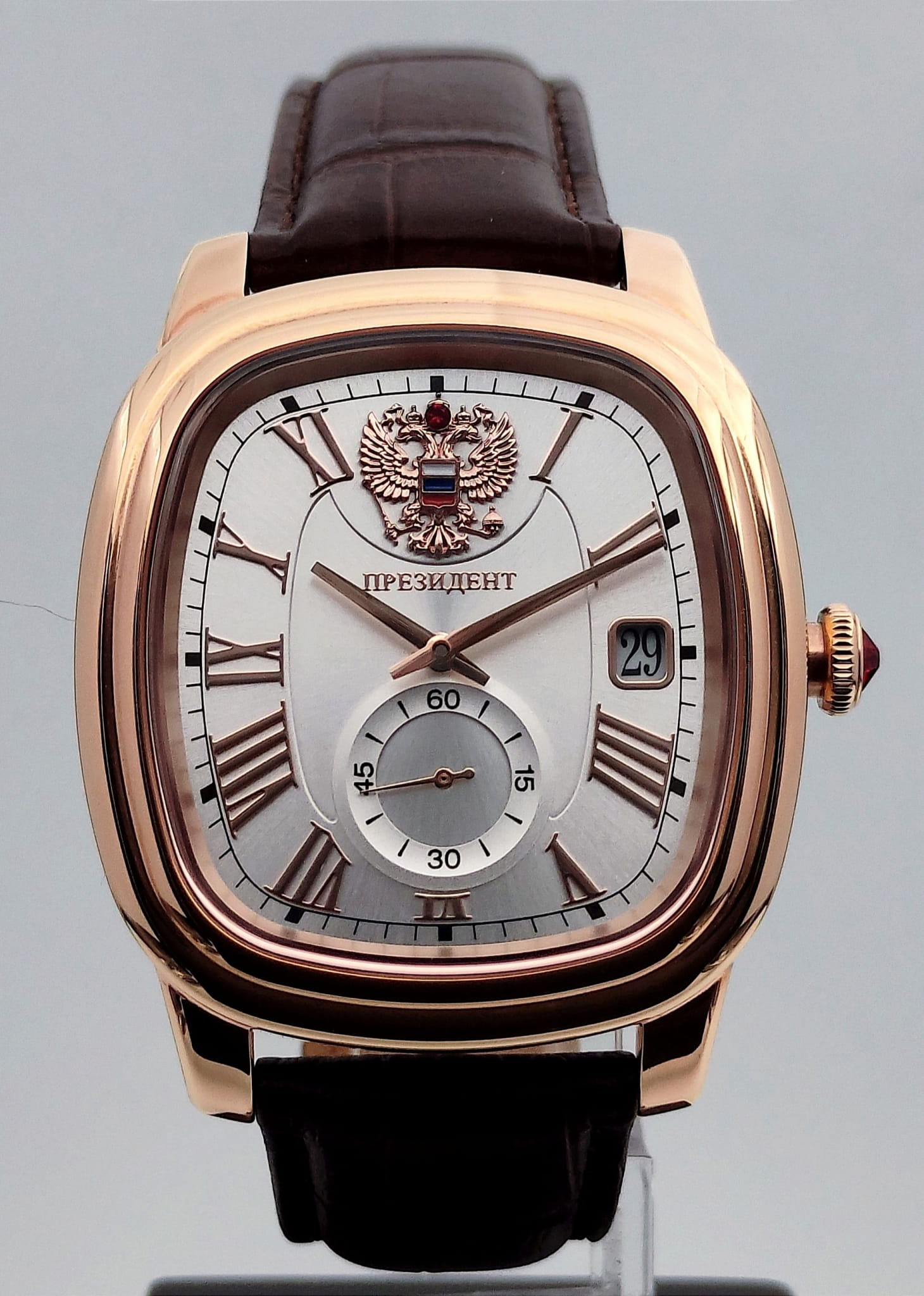 Президент 3709070 мужские часы застежка крупным планом