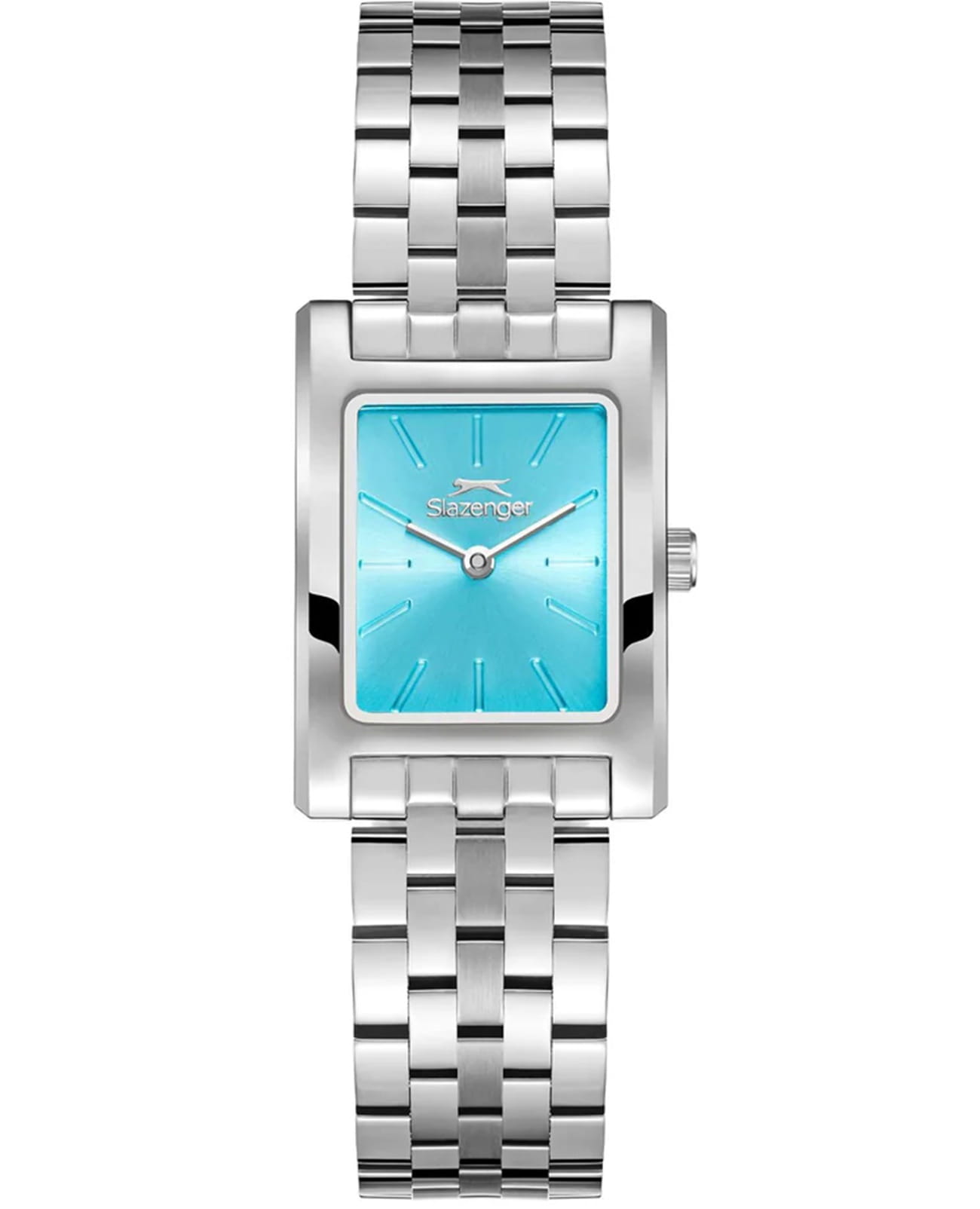 Slazenger Slazenger SL.09.2505.3.03  SL.09.2505.3.03 механические женские часы голубой циферблат, браслет суперметалл — вид спереди