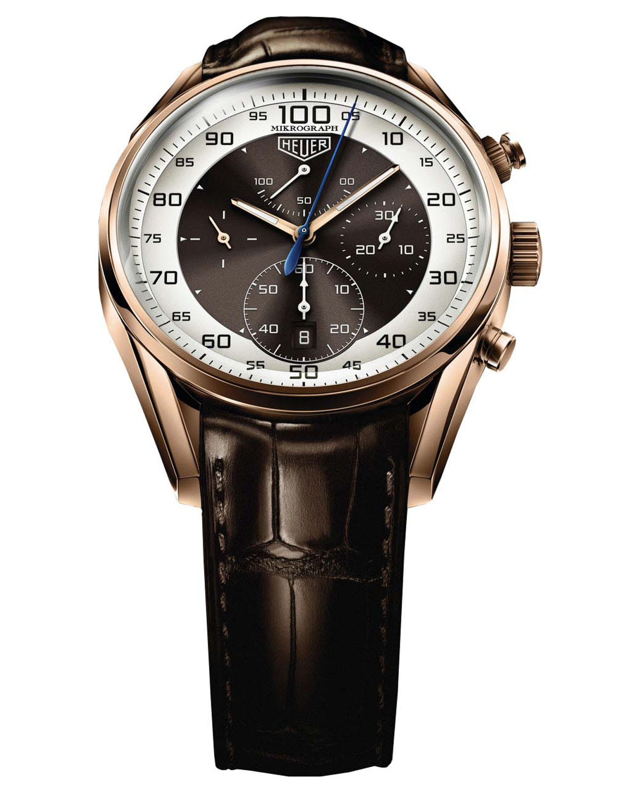 TAG Heuer TAG Heuer Carrera CAR5040.FC8177  CAR5040.FC8177 механические мужские часы  циферблат, браслет кожаный — вид спереди