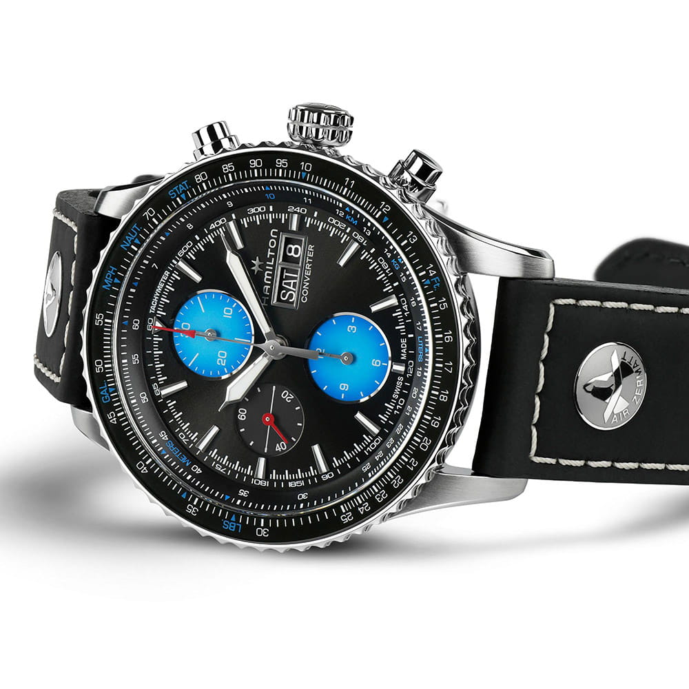 Hamilton Hamilton Khaki Aviation Converter Air Zermatt Limited Edition H76706730, khaki aviation швейцария мужские часы на браслете кожаный боковой вид