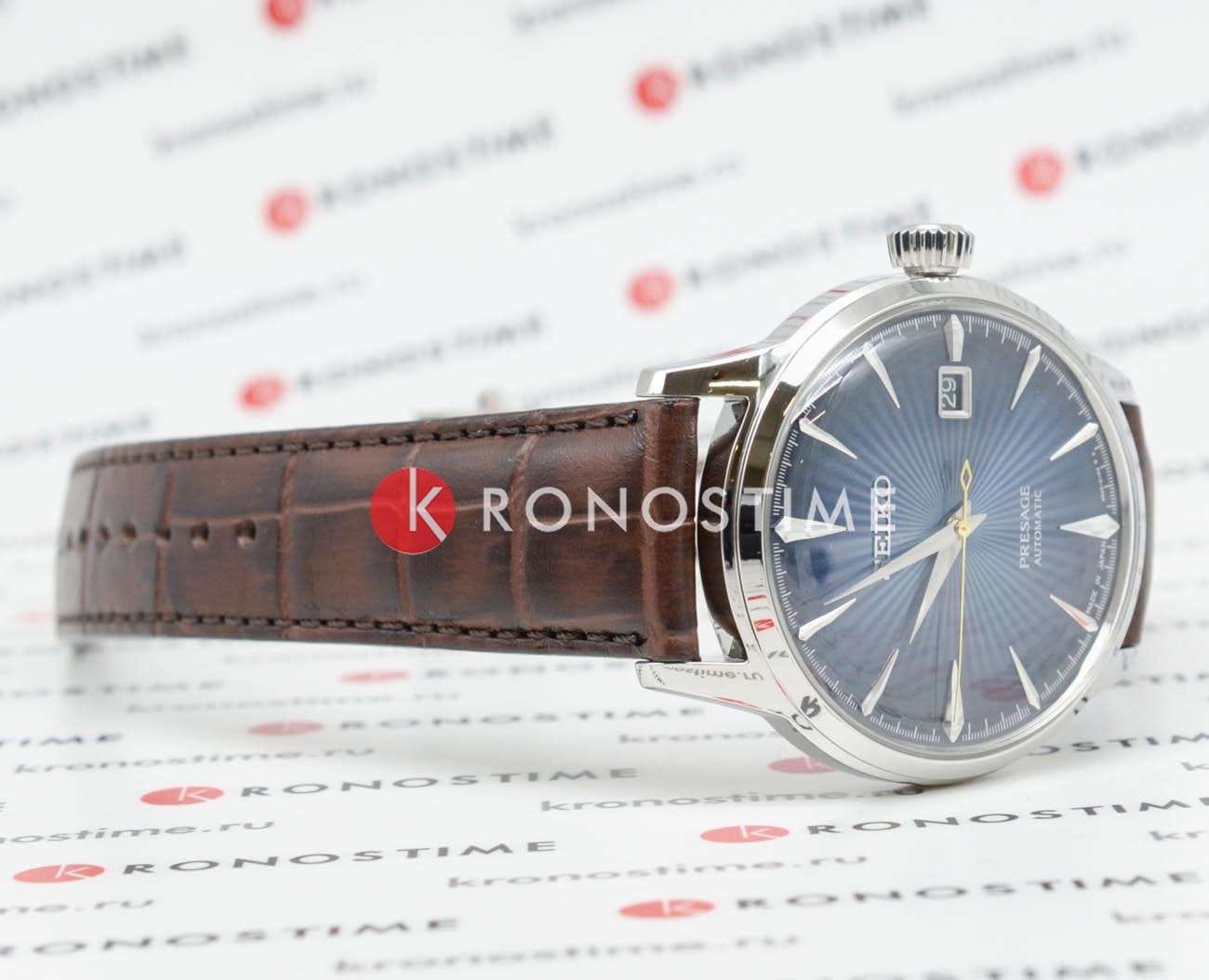 Seiko Seiko Presage SRPK15J1 мужские часы синий циферблат на запястье