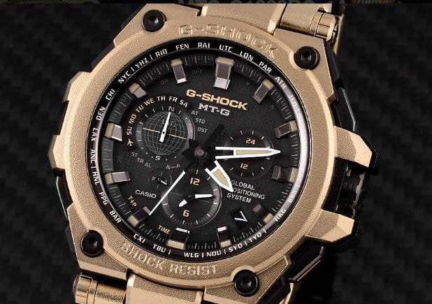 Casio Casio G-Shock Premium MTG-G1000RG-1A, g-shock япония мужские часы на браслете  боковой вид