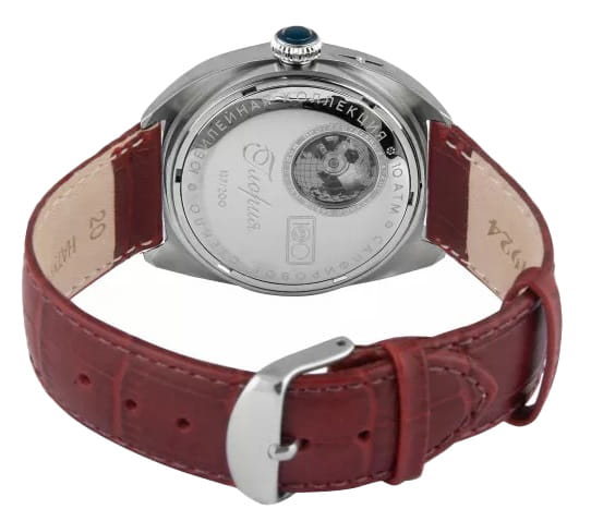 Слава Слава Глория 0930552/300-2428, глория россия мужские часы на браслете кожаный боковой вид