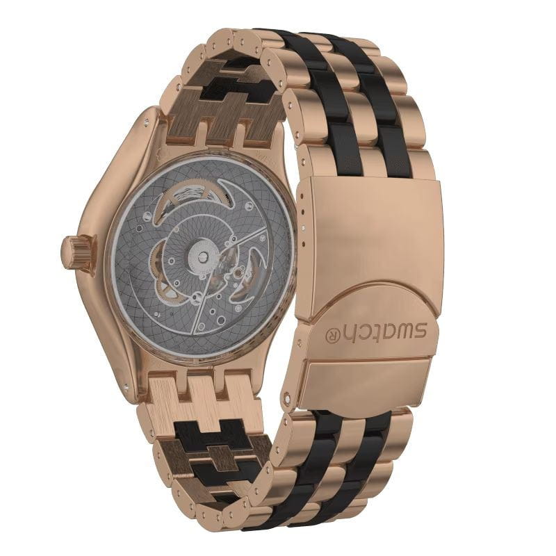 Оригинальные часы Swatch Swatch Irony Sistem51 YIG400G механические калибр механизма sistem51 общий вид