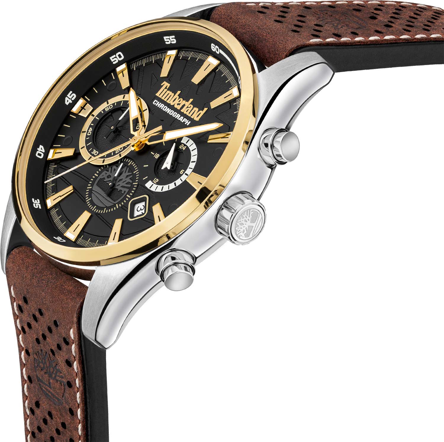 Timberland Timberland Hooksett TDWGC2102402,  сша мужские часы на браслете кожаный боковой вид