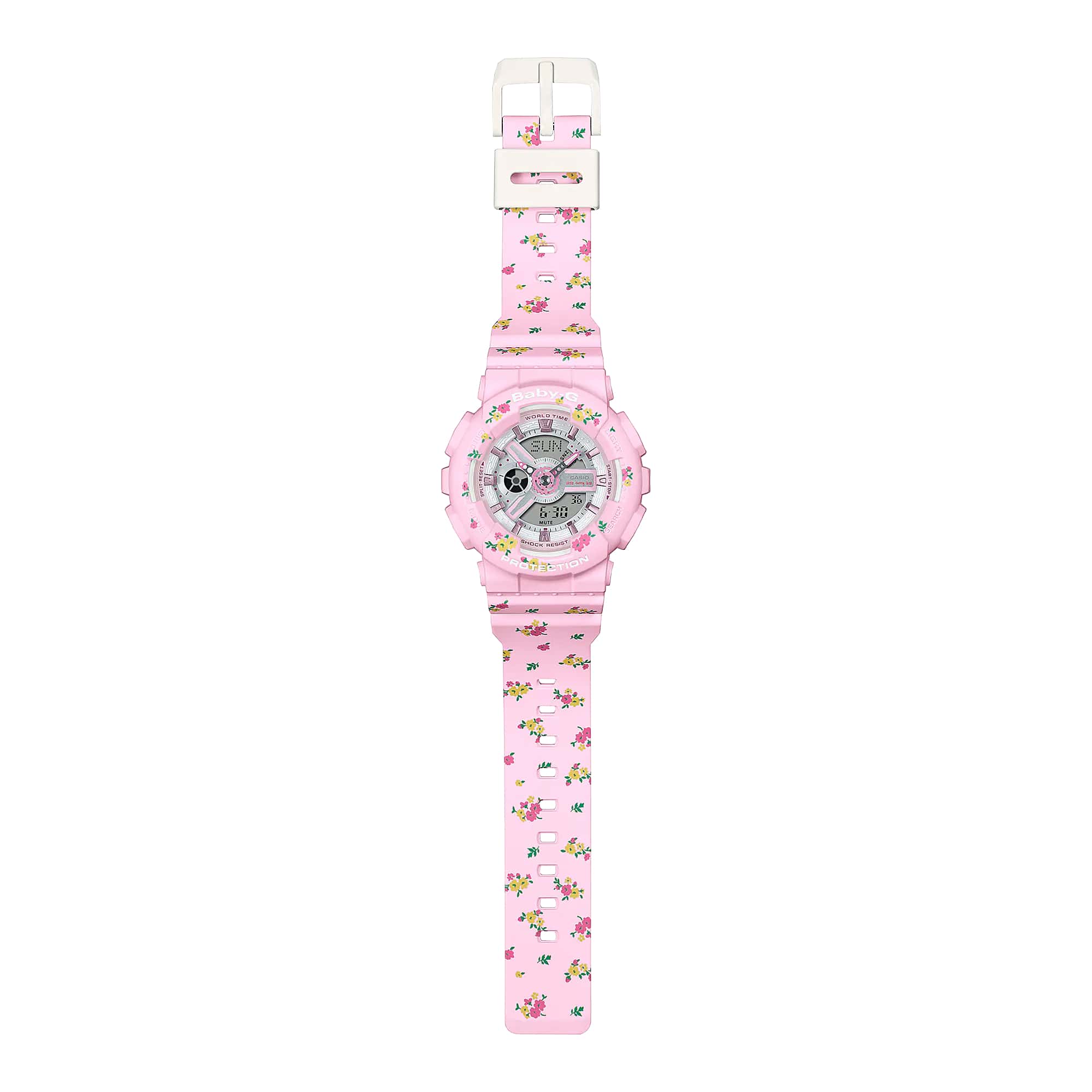 Casio Casio Baby-G BA-110LSB-4ADR женские часы розовый циферблат на запястье
