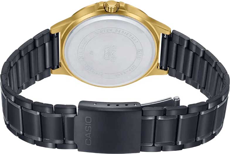 Casio Casio Collection MTP-V300GB-1A, collection япония мужские часы на браслете нержавеющая сталь с ip-покрытием боковой вид