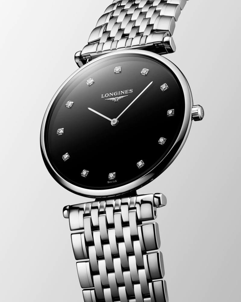 Longines Longines La Grande Classique L4.709.4.55.6 женские часы черный циферблат на запястье