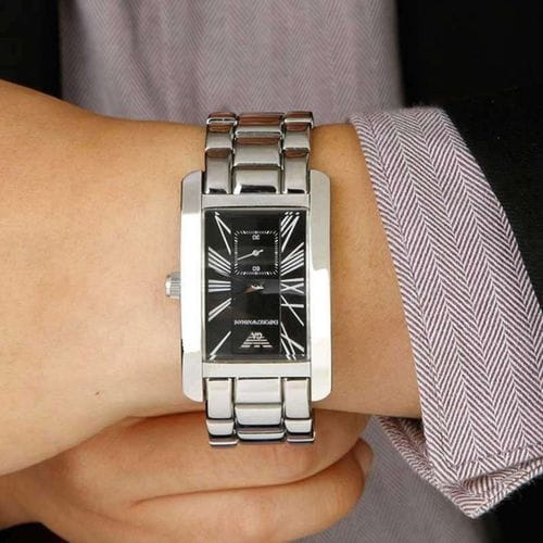 Emporio Armani Emporio Armani Classics AR0157 кварцевые женские часы часы крупный план черный циферблата