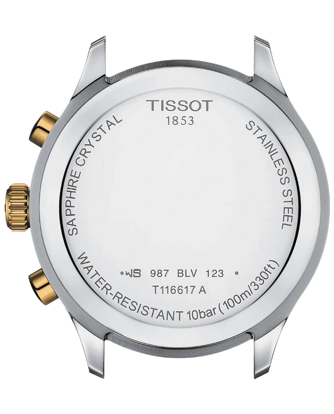 Tissot Tissot Chrono XL Classic T116.617.22.091.00, t-classic швейцария мужские часы на браслете сталь c pvd покрытием боковой вид
