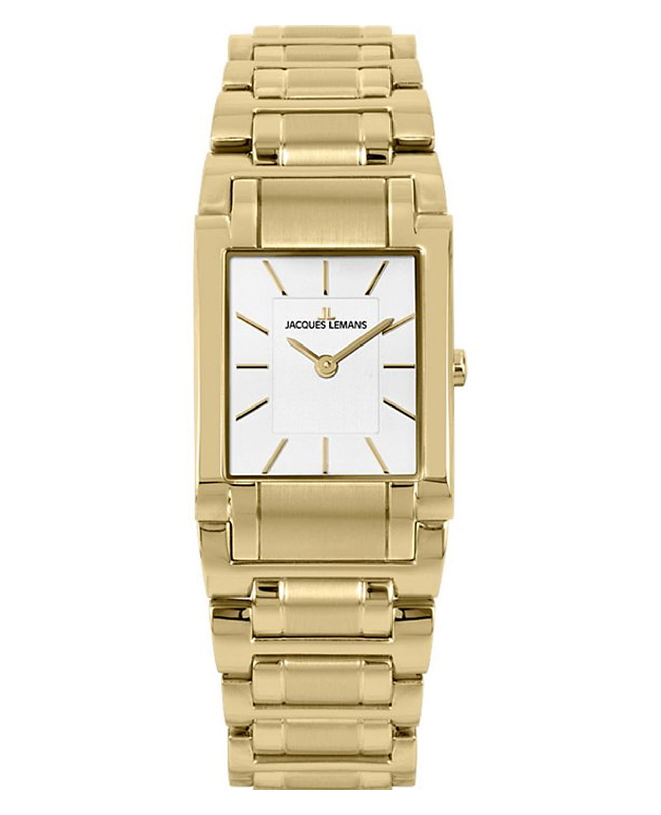 Jacques Lemans Jacques Lemans Florence 1-2157C  1-2157C кварцевые женские часы белый циферблат, браслет нержавеющая сталь с ip-покрытием — вид спереди