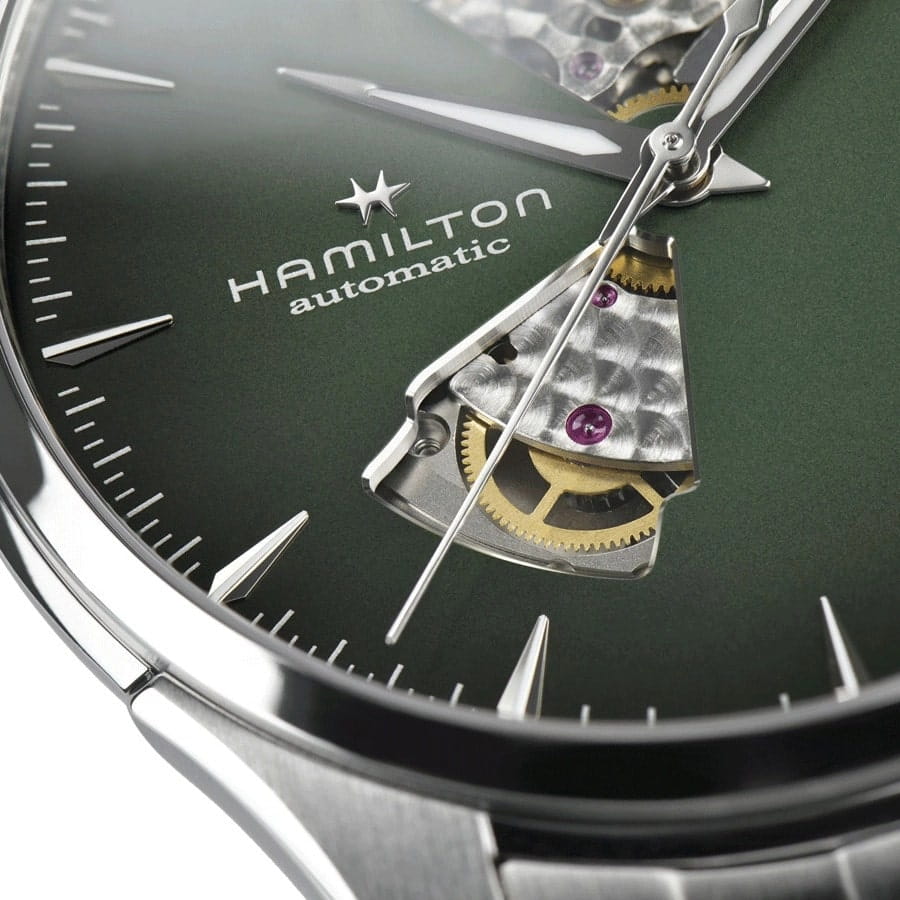 Hamilton Hamilton Jazzmaster Open Heart Auto H32705160  — детали корпуса и нержавеющая сталь
