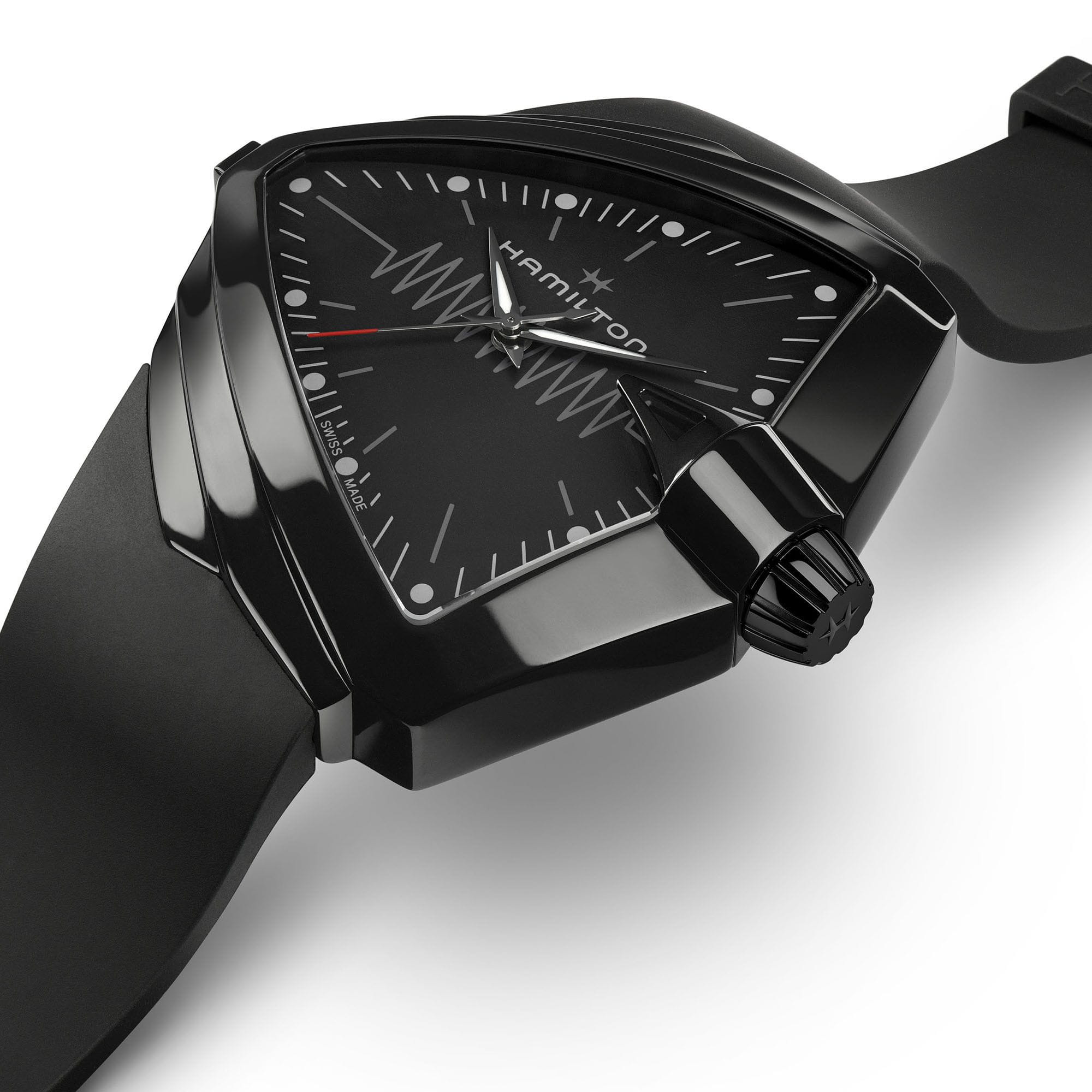 Оригинальные часы Hamilton Hamilton Ventura XXL Bright H24604330 кварцевые калибр механизма  общий вид